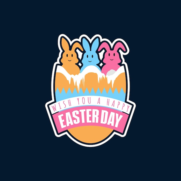 Easter day festival vector graphics design for t shirt and print on demand site