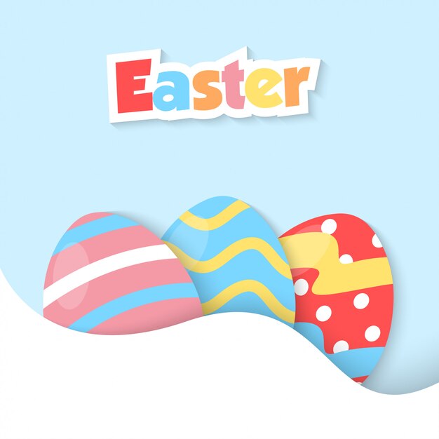 Vector easter day illustration