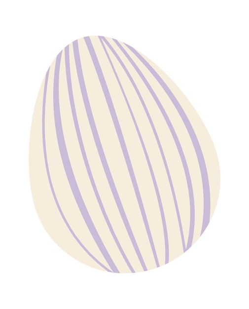 Vector easter decorative eggs flat icon