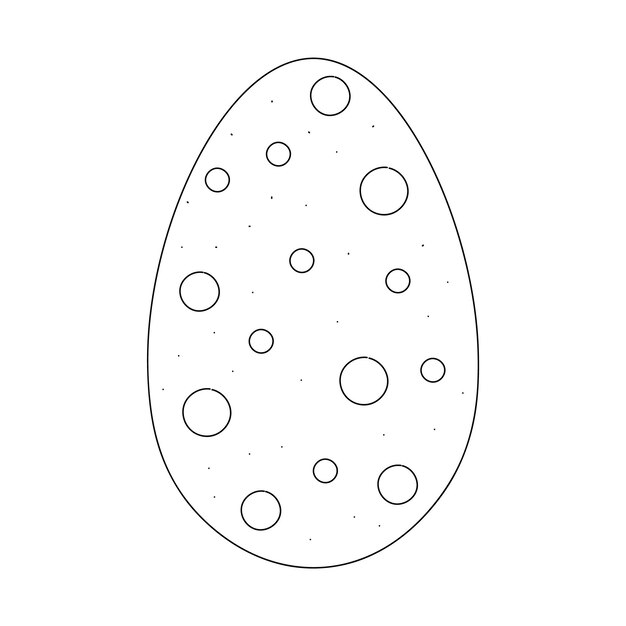 Easter egg chicken farm food Isolated contour symbol black illustration