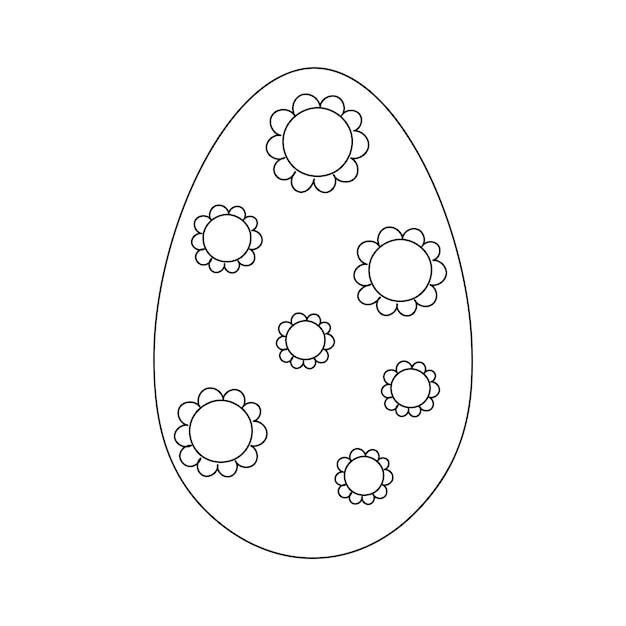 Uova di pasqua, pollo, cibo da fattoria, simbolo di contorno isolato, illustrazione nera