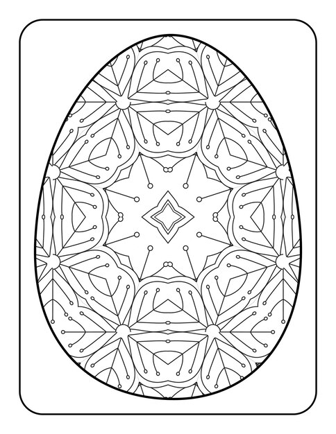 Easter egg coloring page Easter bunny coloring page Easter coloring page for adults and kids