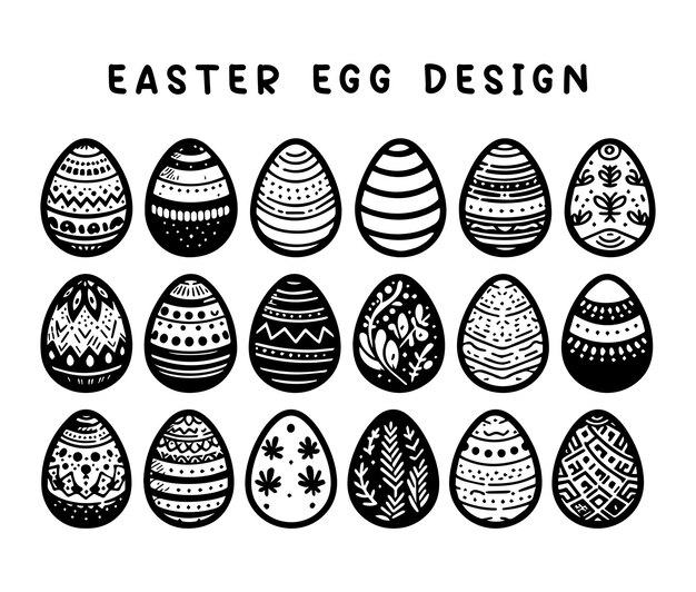 Vector easter egg design vector illustration