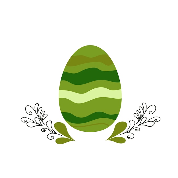 Vector easter egg doddle sketch vector illustration