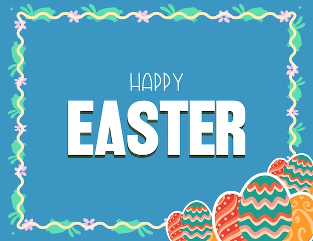 Vector easter egg frame illustrations vector