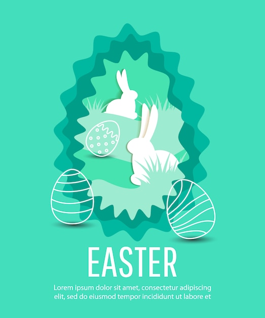 Easter egg  greeting card