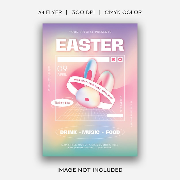 easter egg hunt flyer
