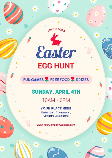 Easter egg hunt poster