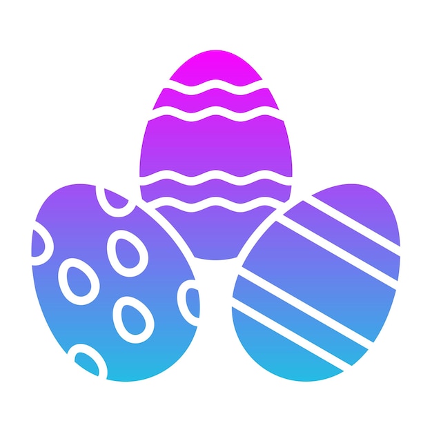 Vector easter egg icon