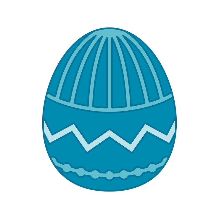 वेक्टर easter egg isolated on white background vector illustration