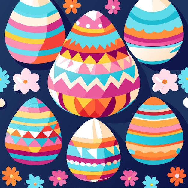 Vector easter egg patroon vector illustratie