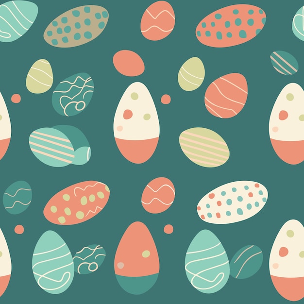 Fondo a disegno senza cuciture dell'uovo di pasqua