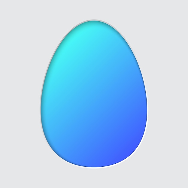 Easter egg silhouette