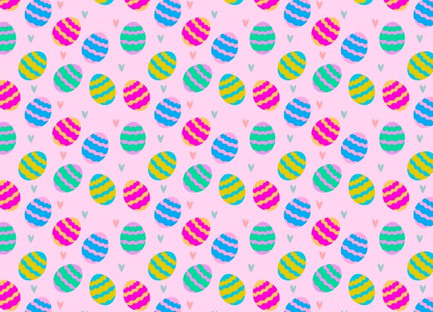 Easter egg vector Easter illustration with colorful chocolate eggs for designs pattern