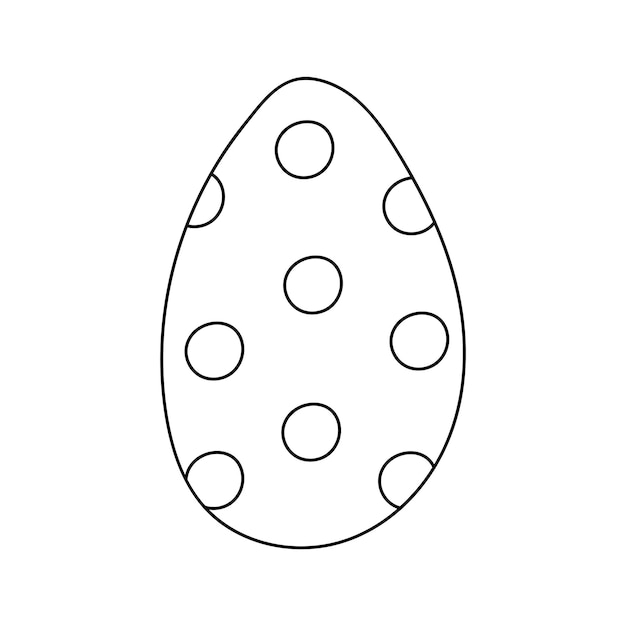 Vector easter egg vector illustration isolated on white background