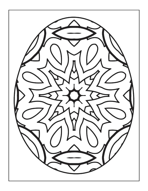 Easter Egg with Floral Pattern coloring page Patterned Easter Egg coloring page