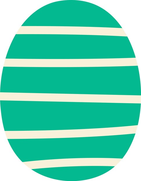 Vector easter egg with lined pattern
