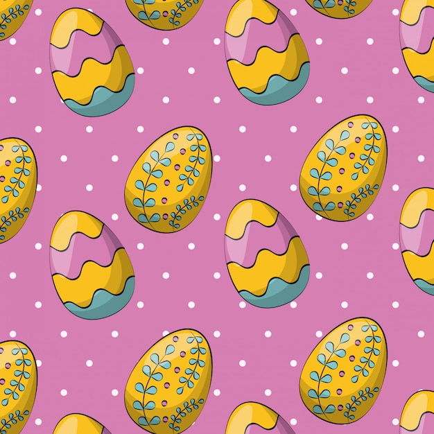 Easter eggs background