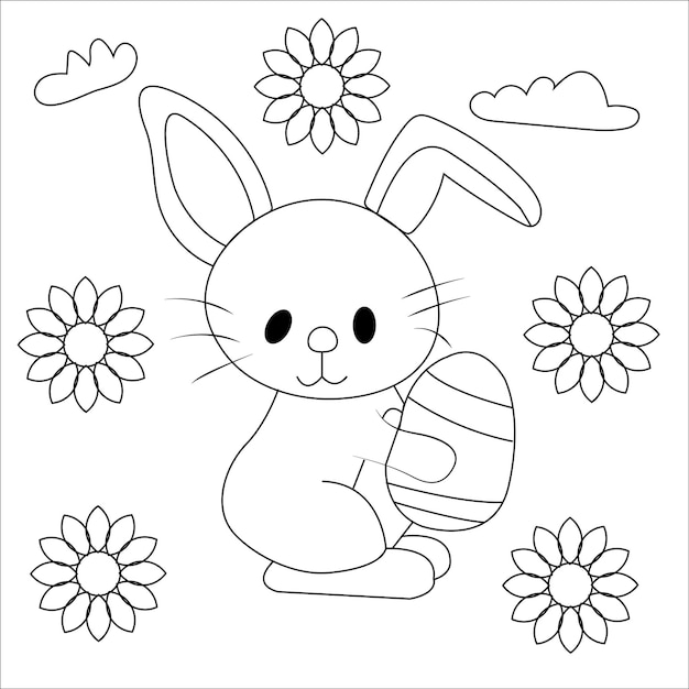 Easter Eggs coloring page for kids