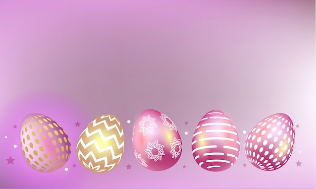 Vector easter eggs decoration