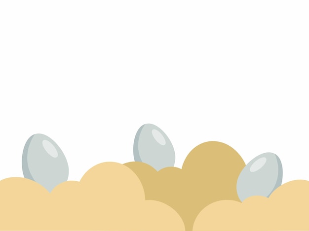 Easter Eggs Frame background illustration