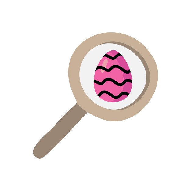 Vector easter eggs hunt in doodle style