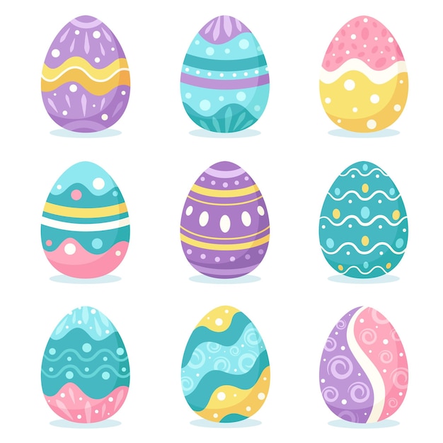 Easter eggs illustration design