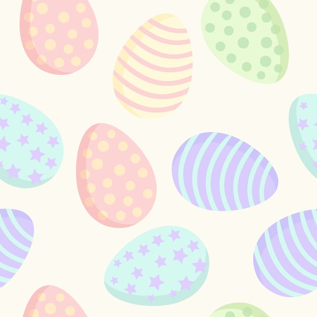 Vector easter eggs pattern