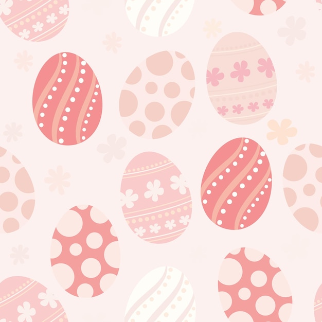 Пасхальные яйца повторяют дизайн рисунка ручной рисунок фона праздники шаблон для оберточной бумаги