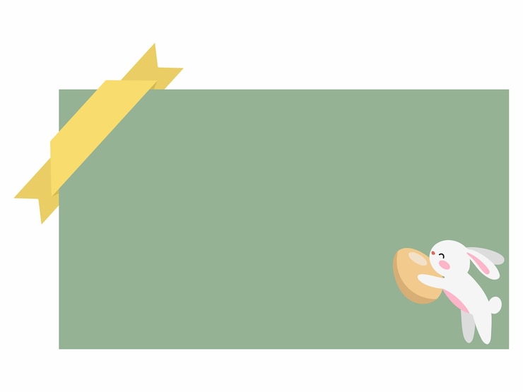 Vector easter eggs ribbon frame background