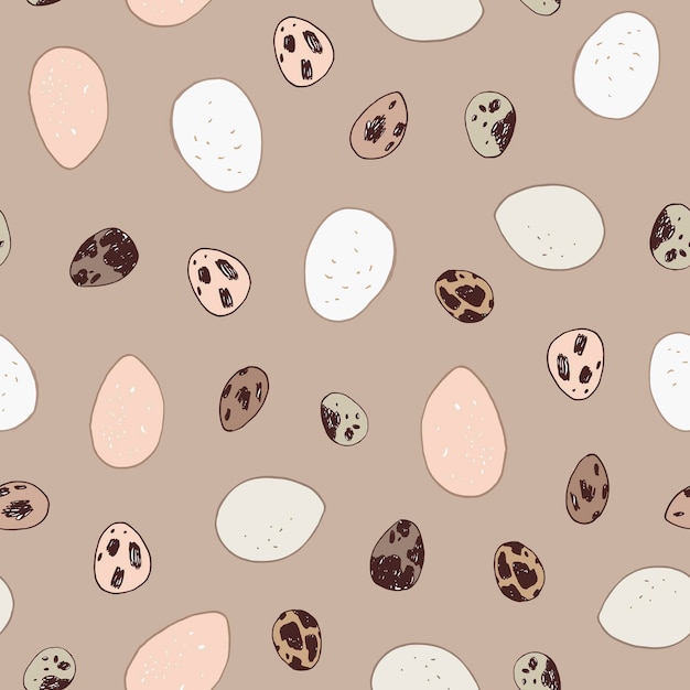 Easter eggs seamless vector pattern