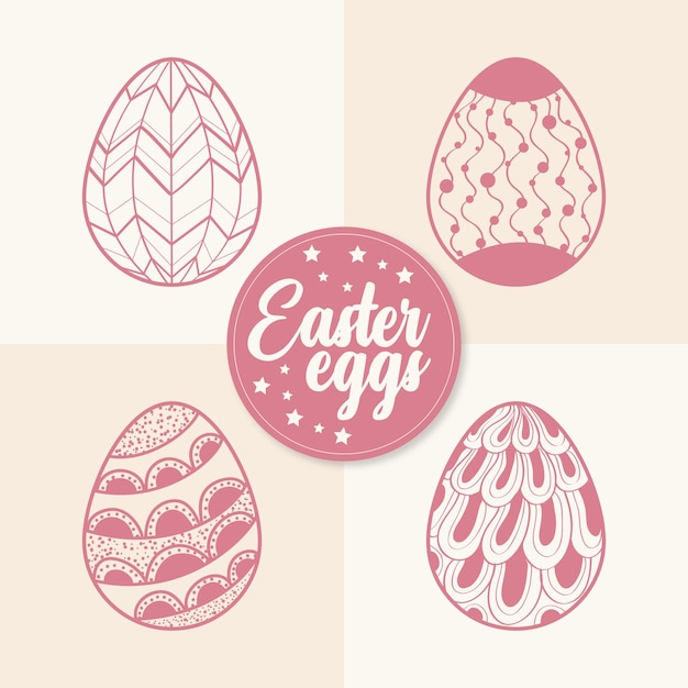 Easter Eggs Vector