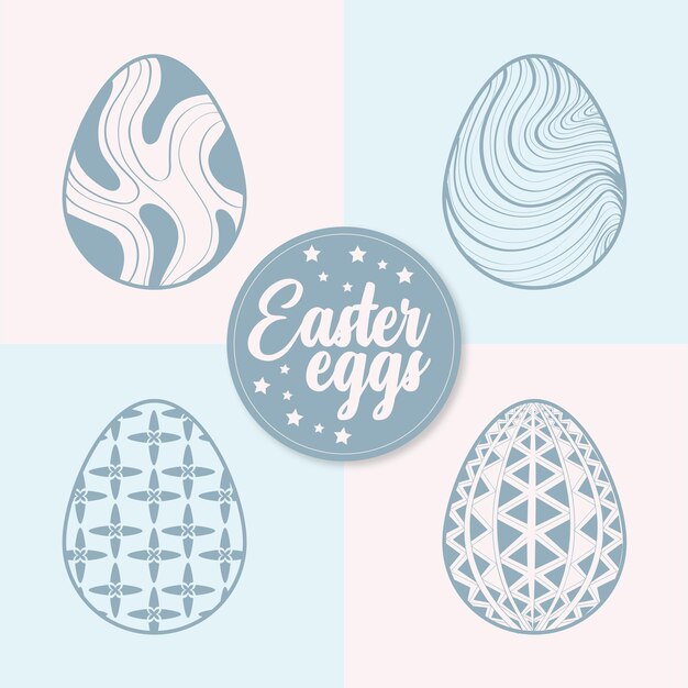 Easter Eggs Vector