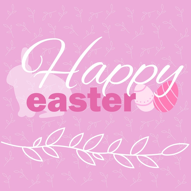 easter greeting card vector illustration