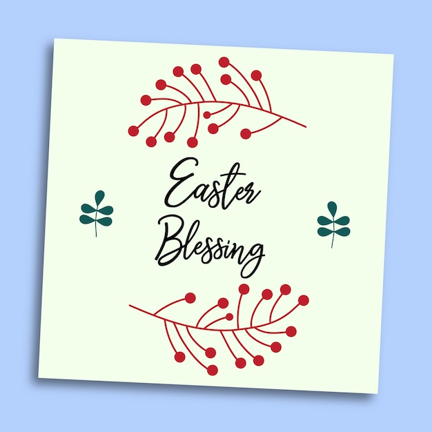 Easter greetings illustration