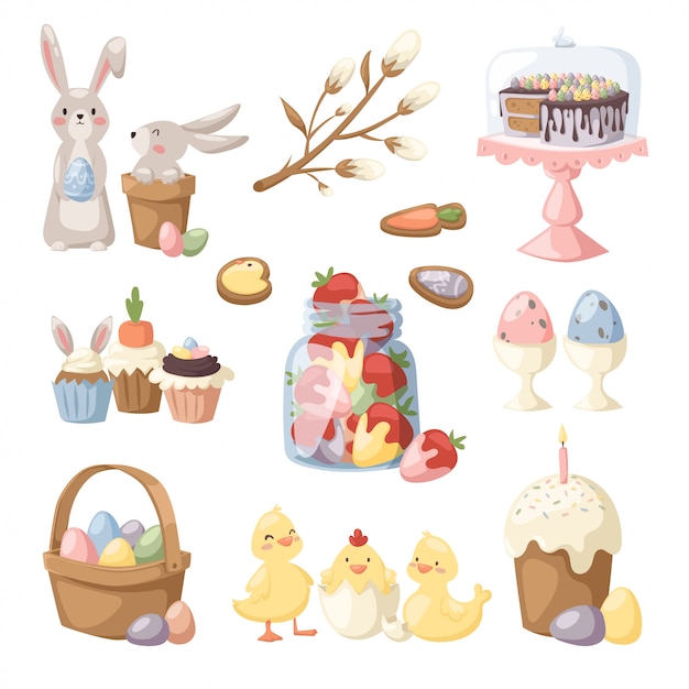 Easter holiday vector illustration