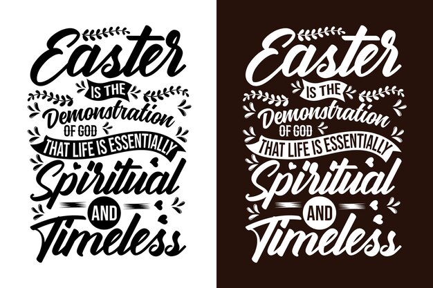 Easter is the Demonstration of god  that life is essentially Spiritual and timeless