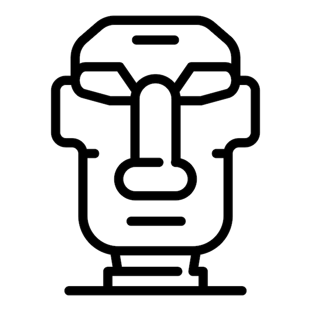 Moai Statue Vector Art PNG Images