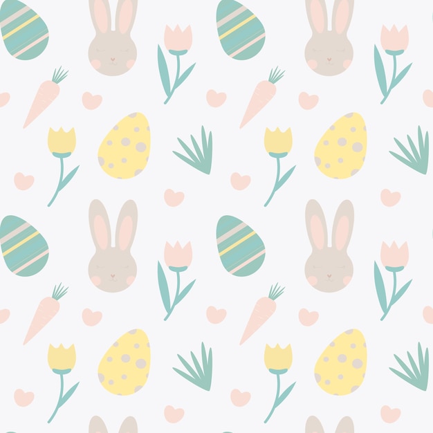 Vector easter naadloos patroon vector textuur