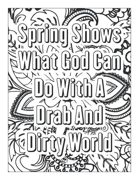 Easter Quotes Coloring Page Relaxing Coloring Page for Adults