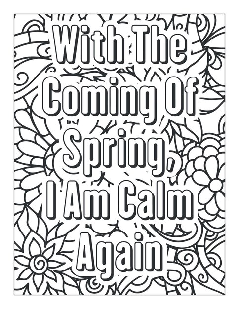 Easter Quotes Coloring Page Relaxing Coloring Page for Adults