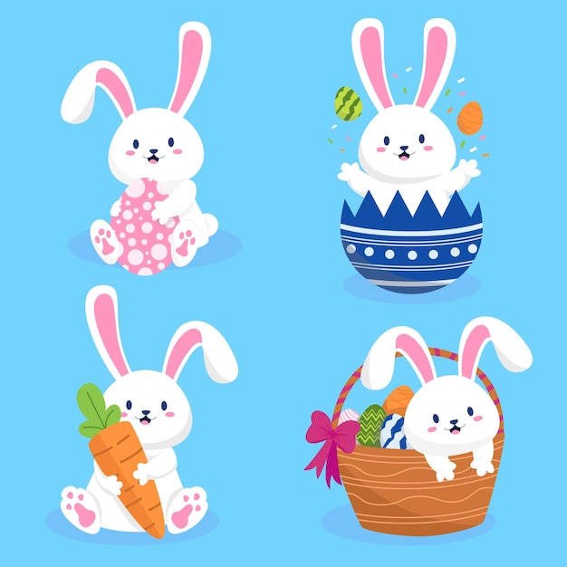 Vector easter rabbit caracter