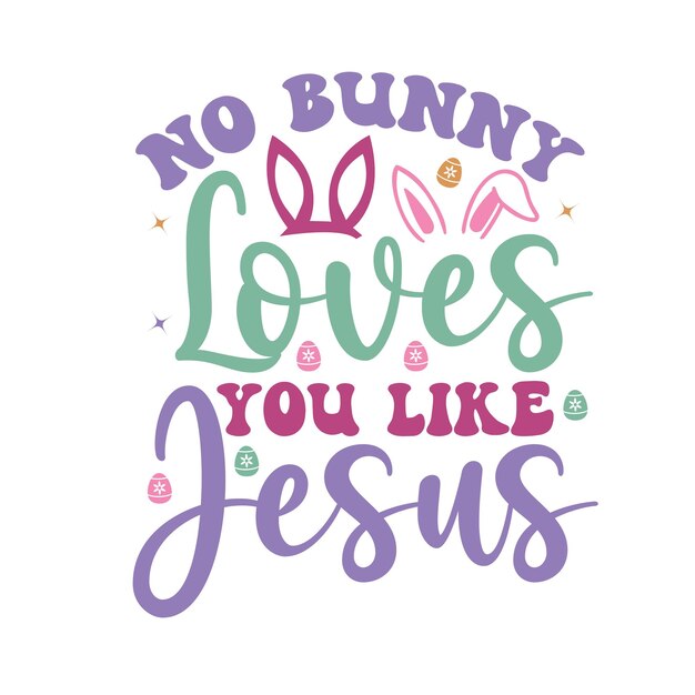 Easter retro design svg sticker cut files