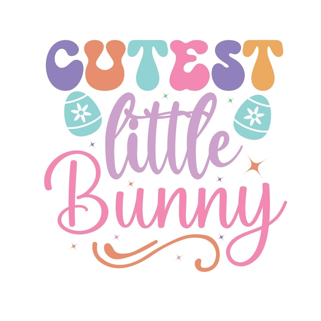 Vector easter retro design svg sticker cut files