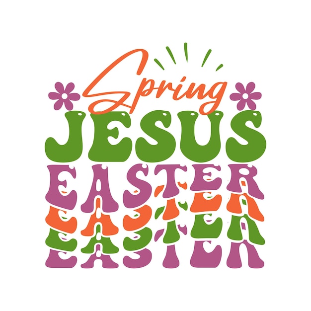 EASTER RETRO SVG DESIGN