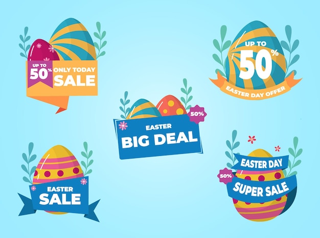 Easter sale label collection