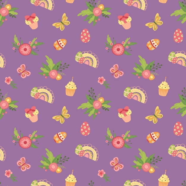 Easter seamless pattern. Design for fabric, textile, wallpaper, packaging.