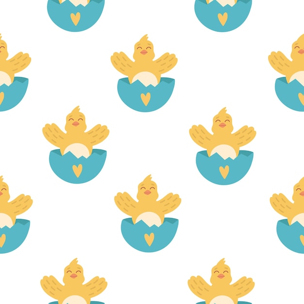 Easter seamless pattern.