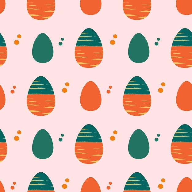 Easter seamless repeating pattern with eggs and dots background or texture for fabric wallpaper textile apparel wrapping scrapbooking tags cover cards invitation