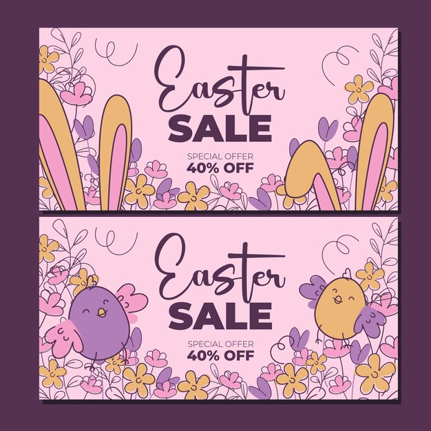 Easter social media template pack